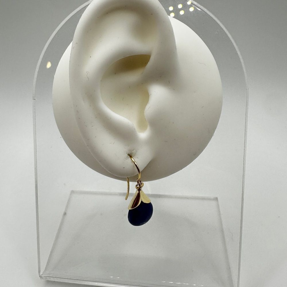 Beautiful lapis lazuli tear drop earrings in 925 sterling silver! - Picture 4 of 7